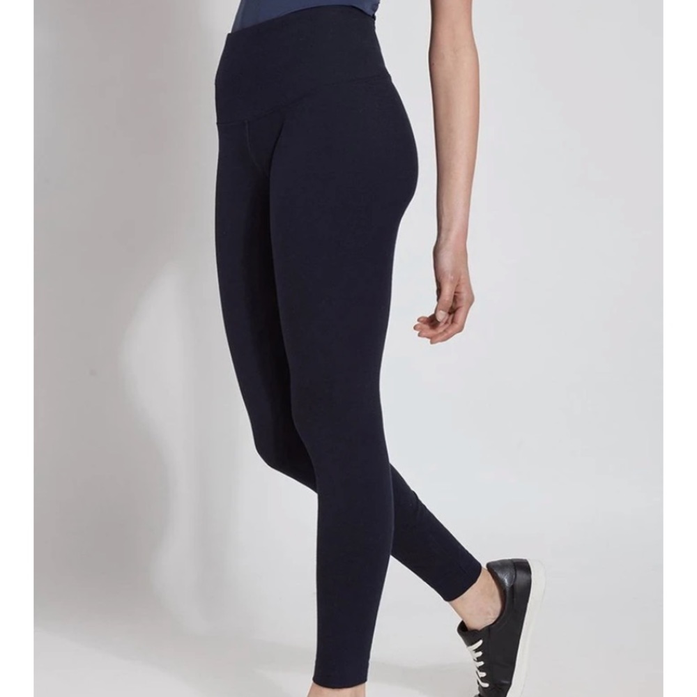 Lysse NEW Cotton High rise Navy Leggings